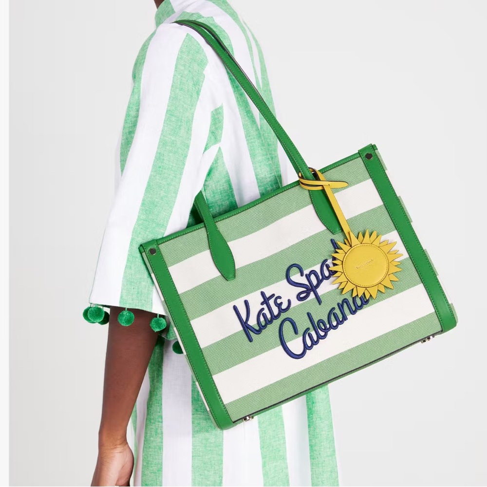 Kate Spade New York Market Cabana Canvas Medium Tote